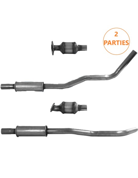 Catalyseur + Silencieux intermédiaire Hyundai i20 1.0 G-TDI (15-) EURO 6 Catalyseur + Silencieux intermédiaire Hyundai i20 1.0 G-TDI (15-) EURO 6