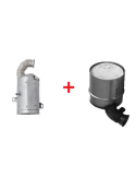 Lot catalyseur + FAP Citroen C3 DS3 Peugeot 206+ 207 208 2008 1.4TD HDi (10-)