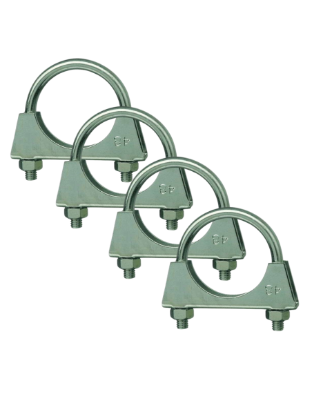 Lot x25 Colliers Echappement en U Diametre 58mm