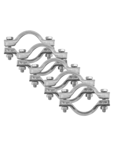 Lot x10 Colliers Echappement en Cone double bride Diametre 69mm