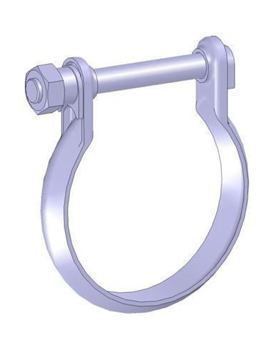 Lot x10 Colliers Echappement en Cone double bride Diametre 67mm