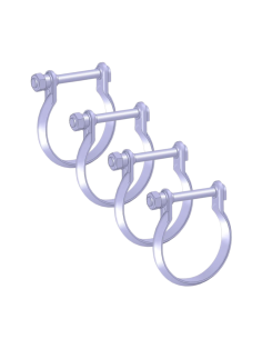 Lot x10 Colliers Echappement en Cone double bride Diametre 67mm