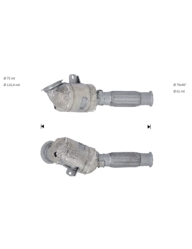 Catalyseur Ford FIESTA PUMA ST Ecoboost 1.5i (18-22) EURO 6