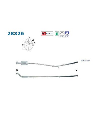 Catalyseur Suzuki VITARA 1.6i 8V 16V (95-99) DESTOCKAGE