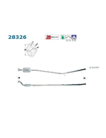 Catalyseur Suzuki VITARA 1.6i 8V 16V (95-99) DESTOCKAGE Catalyseur Suzuki VITARA 1.6i 8V 16V (95-99) DESTOCKAGE