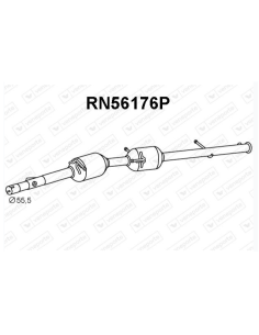FAP - Filtre à particules TALENTO NV300 VIVARO B TRAFIC III 1.6 Dci (15-) EURO 6