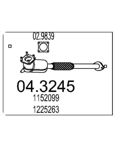 Catalyseur Ford FOCUS 1.8 TDci (01-04) DESTOCKAGE