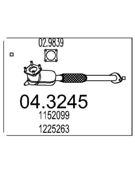 Catalyseur Ford FOCUS 1.8 TDci (01-04) DESTOCKAGE