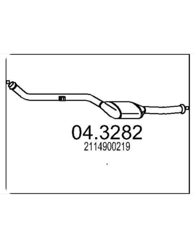 Catalyseur Mercedes E200TD E220TD CDi Serie 211 ARRIERE (02-06) DESTOCKAGE