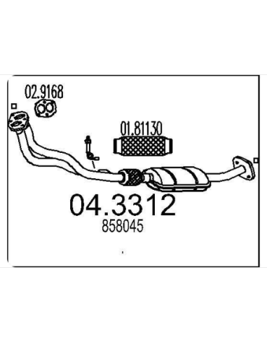 Catalyseur Opel OMEGA 2.0i 8V 16V (94-01) DESTOCKAGE