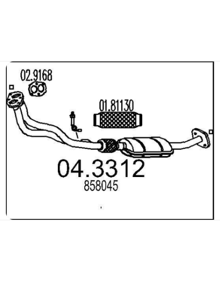 Catalyseur Opel OMEGA 2.0i 8V 16V (94-01) DESTOCKAGE