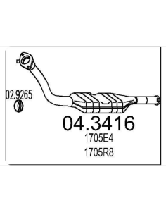 Catalyseur DISPATCH SYNERGIE ULYSSE SCUDO 806 EXPERT 1.9 D 8V (95-03) DESTOCKAGE