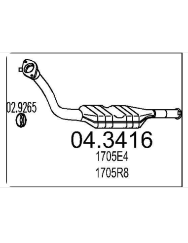 Catalyseur DISPATCH SYNERGIE ULYSSE SCUDO 806 EXPERT 1.9 D 8V (95-03) DESTOCKAGE