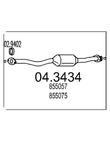 Catalyseur Opel ASTRA 1.4i 1.6i 16V (94-98) DESTOCKAGE