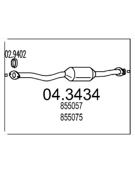 Catalyseur Opel ASTRA 1.4i 1.6i 16V (94-98) DESTOCKAGE