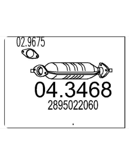 Catalyseur Hyundai ACCENT 1.3i 1.5i (94-99) DESTOCKAGE