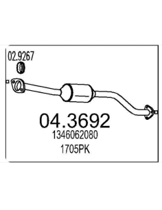 Catalyseur Peugeot BOXER Citroen JUMPER Fiat DUCATO 2.0 2.2 2.3 2.8 HDI (02-06) DESTOCKAGE