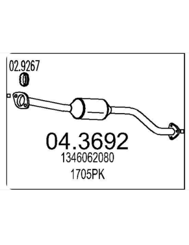Catalyseur Peugeot BOXER Citroen JUMPER Fiat DUCATO 2.0 2.2 2.3 2.8 HDI (02-06) DESTOCKAGE