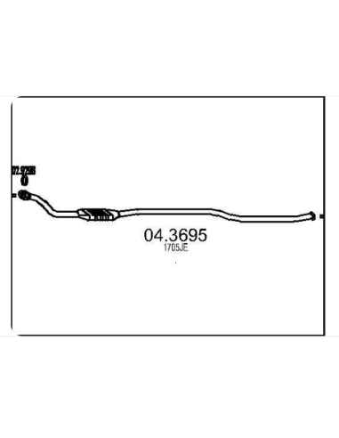 Catalyseur Citroen XSARA 1.9D BERLINE BREAK DW8B (00-02)