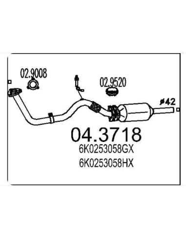 Catalyseur CORDOBA IBIZA INCA CADDY POLO 1.0i 1.4i 8V (95-99) DESTOCKAGE