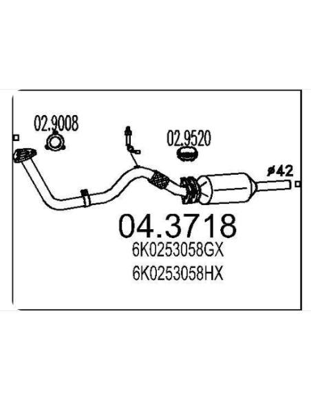 Catalyseur CORDOBA IBIZA INCA CADDY POLO 1.0i 1.4i 8V (95-99) DESTOCKAGE