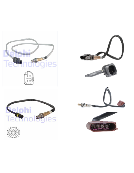Lot 4 Sondes lambda BMW 1 3 5 6 7 Z4 X1 X3 (04-13)
